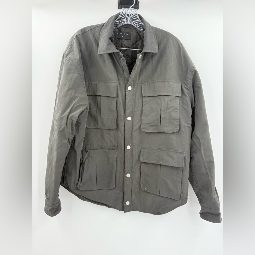 Richie Le Collection Charcoal Gray 4 Pocket Jacket‎ Size Small